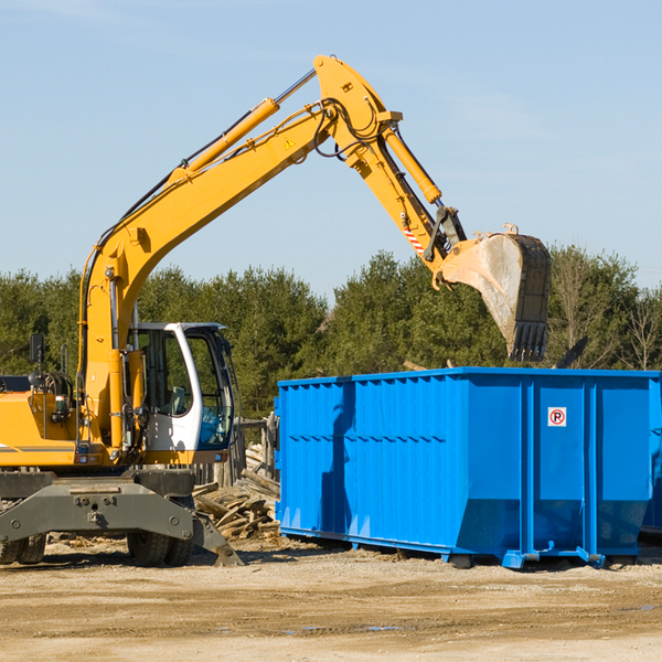 is there a minimum or maximum amount of waste i can put in a residential dumpster in Chestnut Mound TN